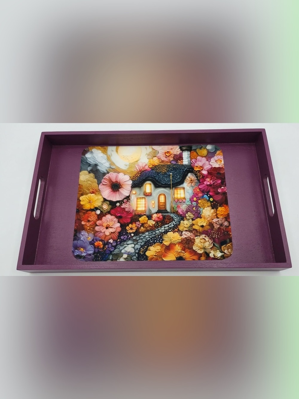 NORE’S NOVELTIES Handcrafted Wood  Decorative Vanity / Serving Trays -Choose One